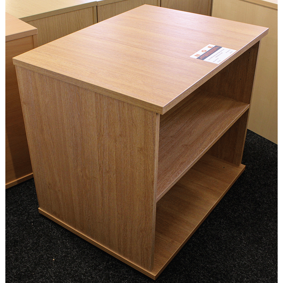 Used 800 Wide Desk High Bookcase Oak