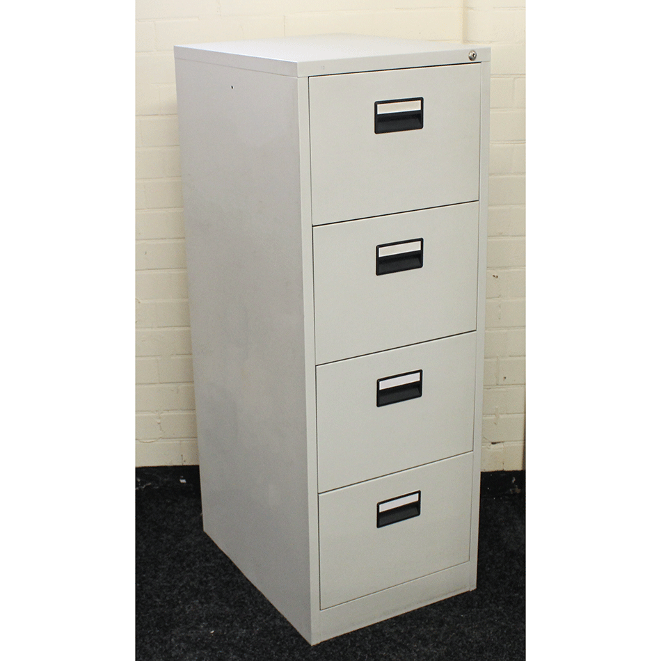 Used 4 Drawer Filing Cabinet Grey