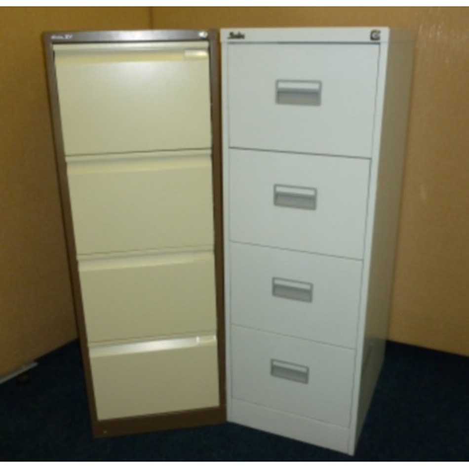 Used 4 Drawer Metal Filing Cabinet Nottingham Office Equipment