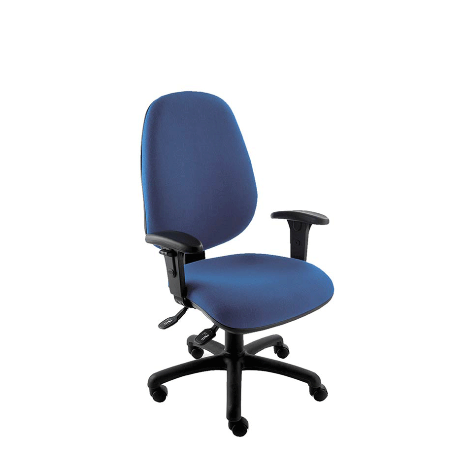 NOE Extra High Back Operator Chair Adjustable Arms