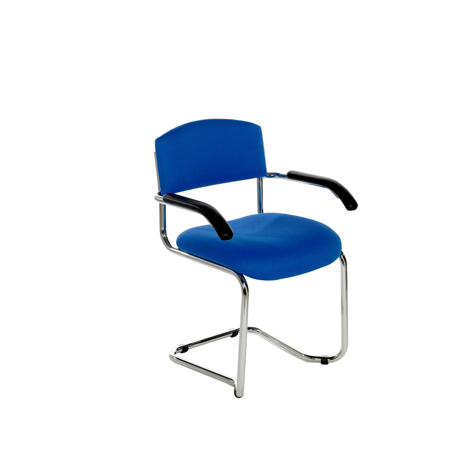 NOE Chrome Cantilever Arm Chair
