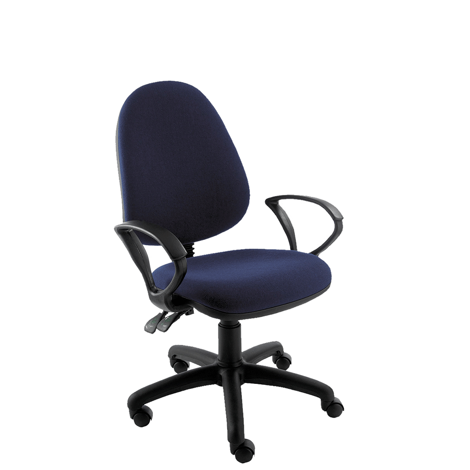 NOE Eco High Back Operator Chair Fixed Arms