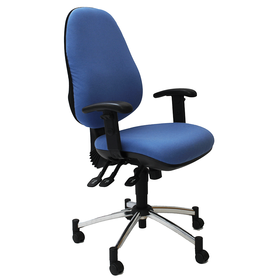 Used Extra High Back Task Chair Adjustable Arms
