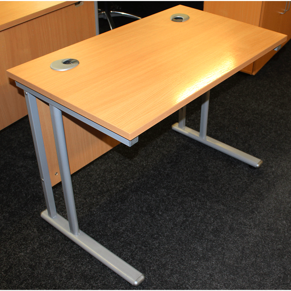 Used 1000 x 600 Straight Desk Beech