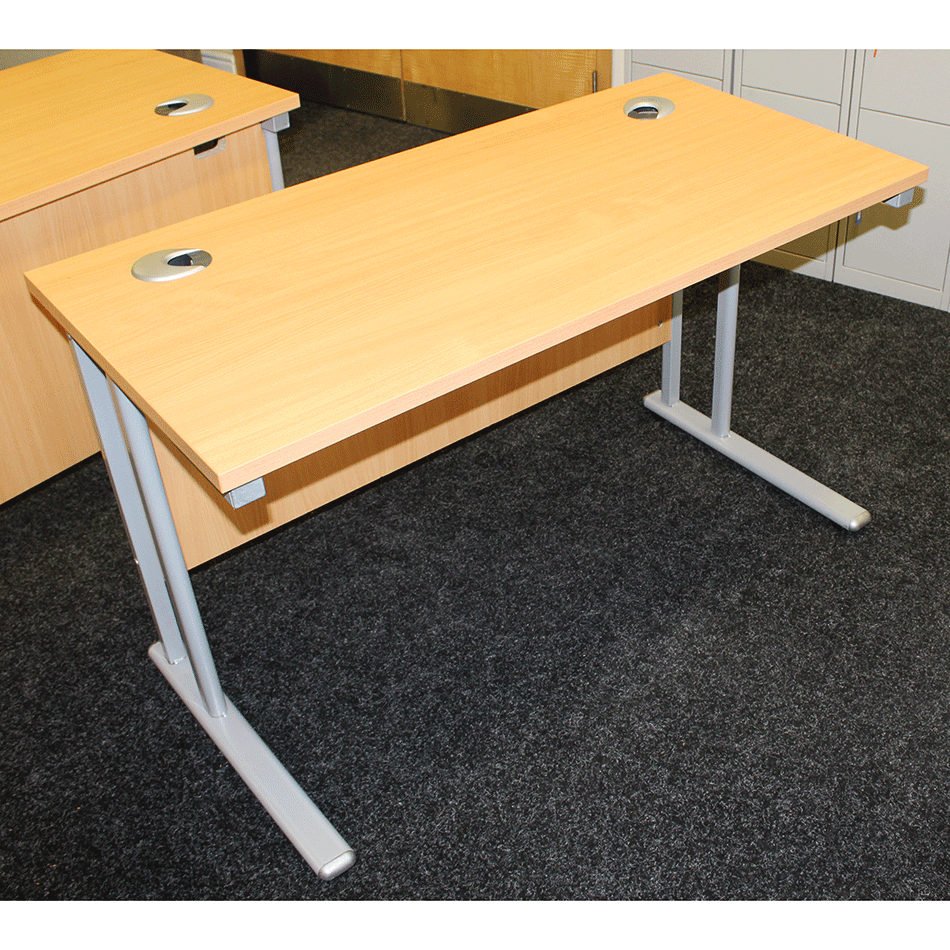 Used 1200 x 600 Straight Desk Beech