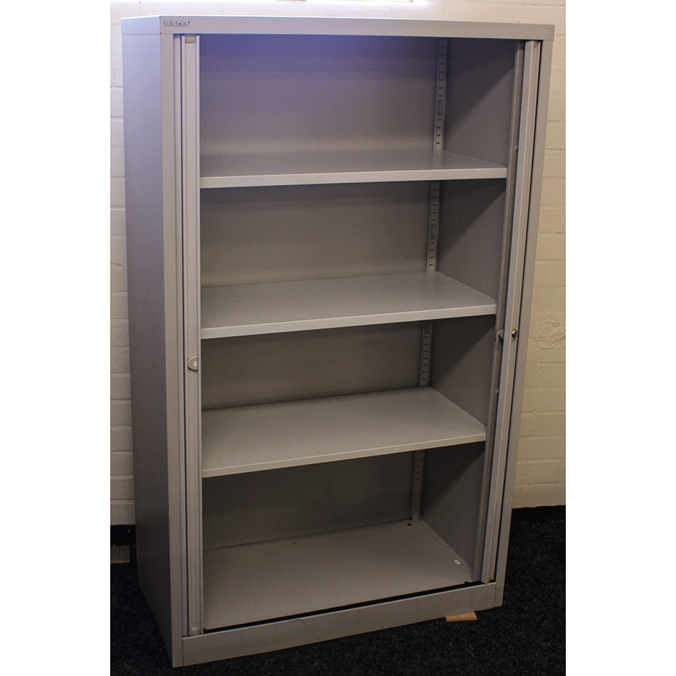 Used 1650 High Tambour Cabinet Grey