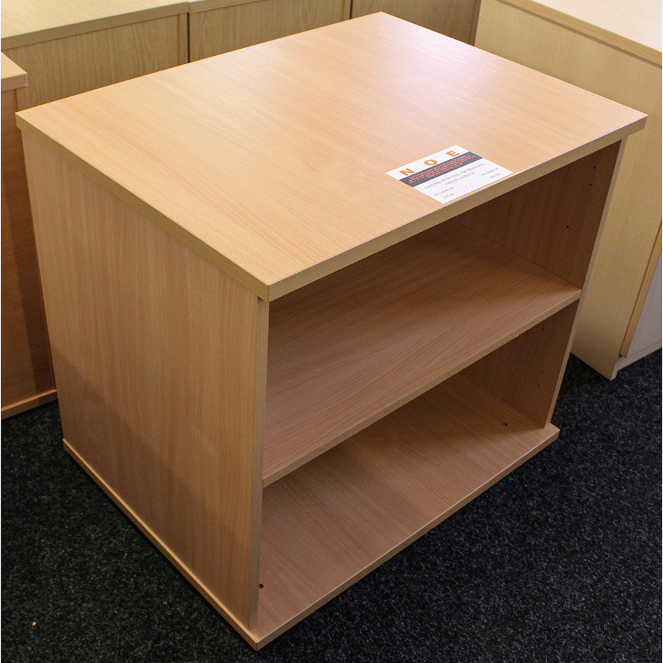 Used 800 Wide Desk High Bookcase Beech