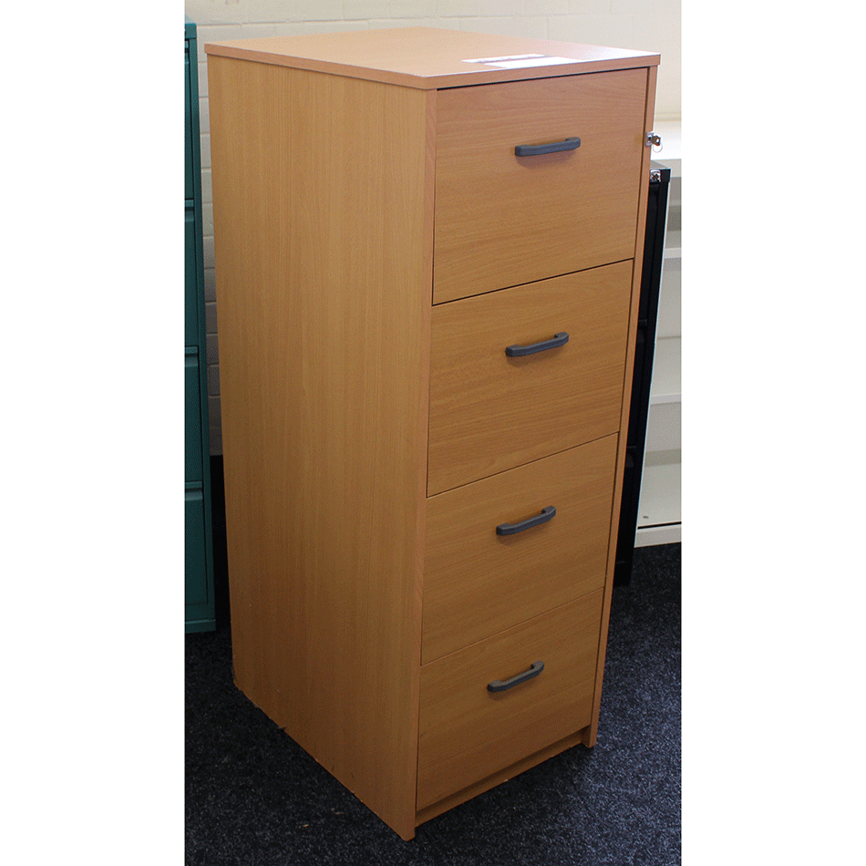 Used 4 Drawer Filing Cabinet Beech