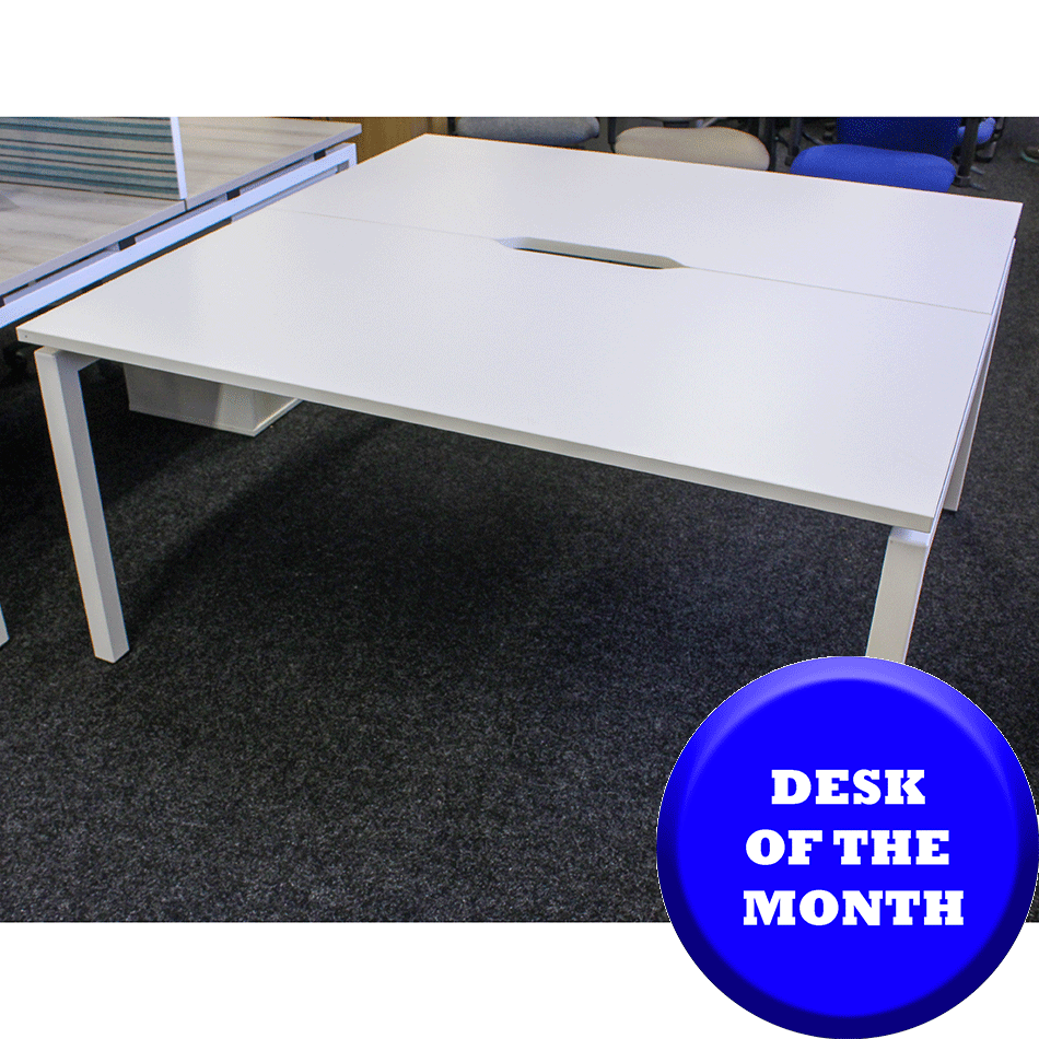 Used 1500 x 1500 Bench Desk White