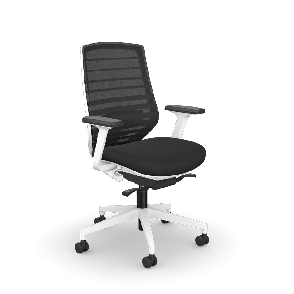 Proline Executive Mesh Chair White Frame