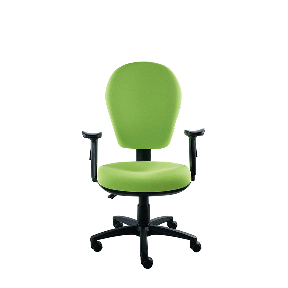 NOE Round Back Operator Chair Adjustable Arms