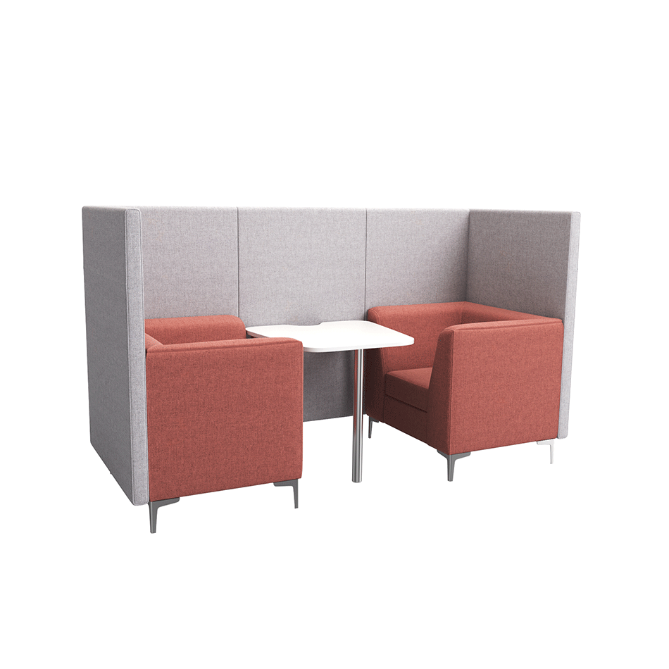 Simoom Two Seater Open Booth With Arms