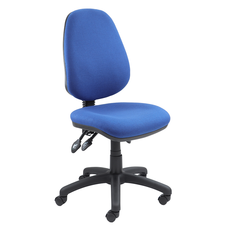 Used High Back Operator Chair Blue