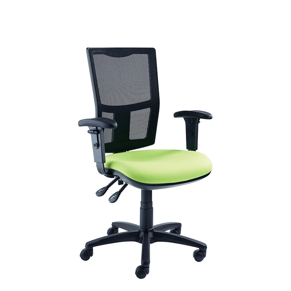 NOE Mesh Back Operator Chair Adjustable Arms