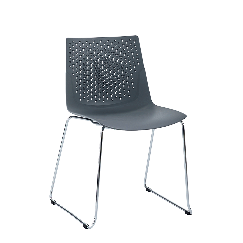 Cube Skid Base Bistro Chair