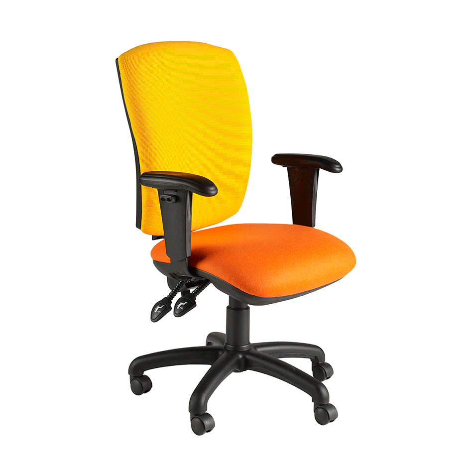 NOE Square Back Operator Chair Adjustable Arms