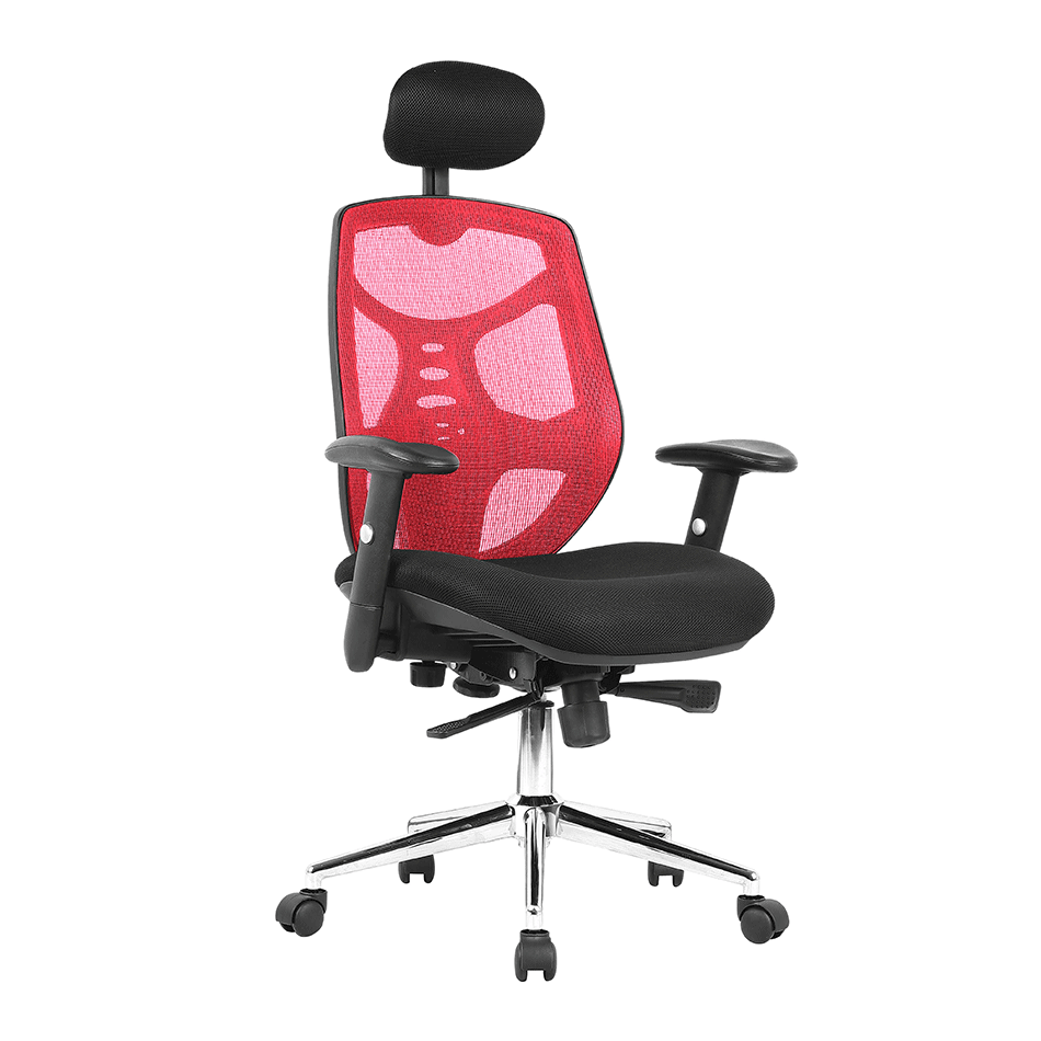 Tomahawk Executive Mesh Chair Red