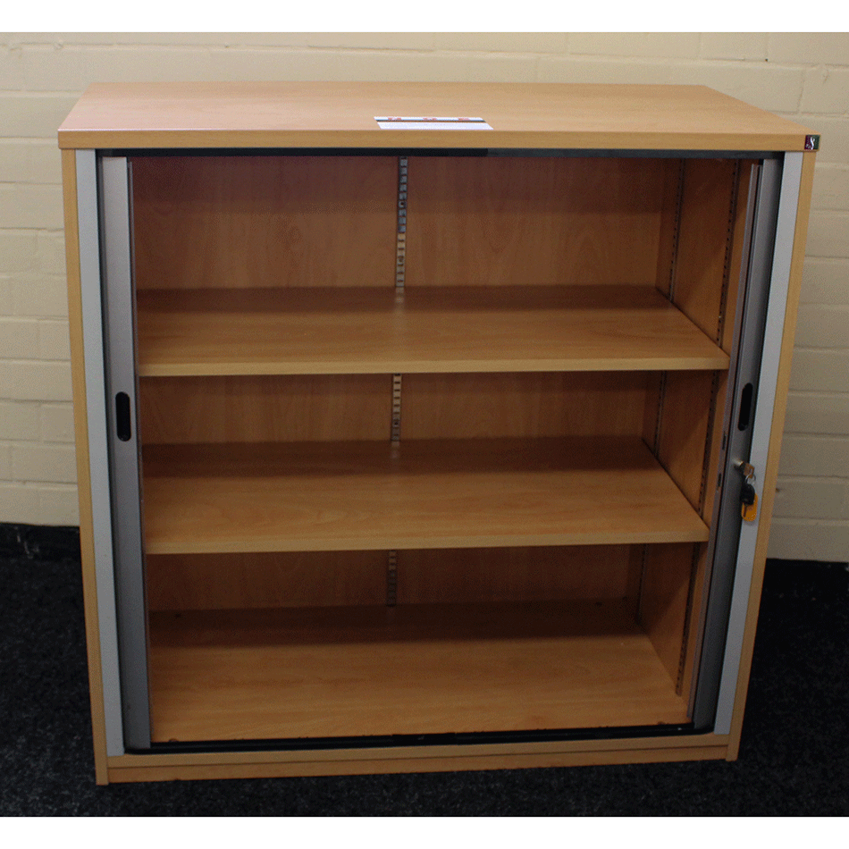 Used 1000 High Tambour Cabinet Beech