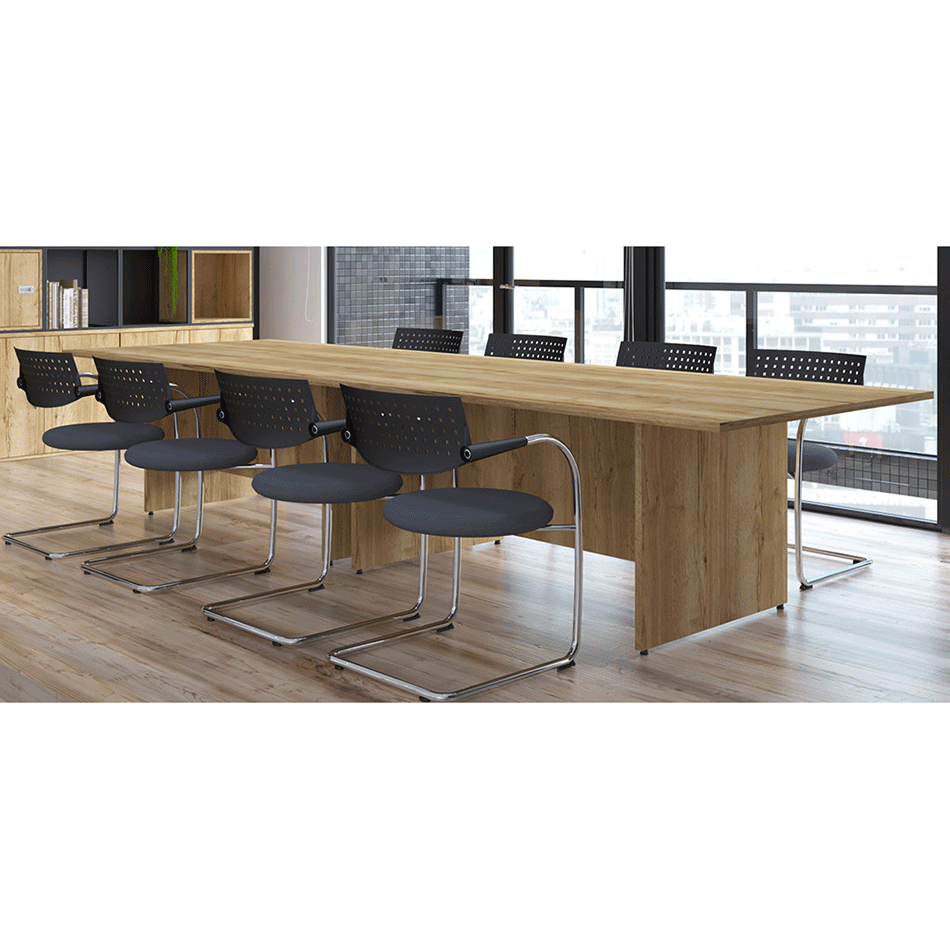 Hawk Rectangular Panel End Boardroom Table